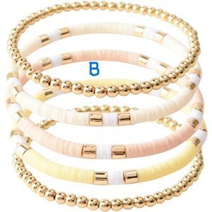New Surfer Heishi Clay Bead Bracelets for Women Bohemian Stackable Evil …